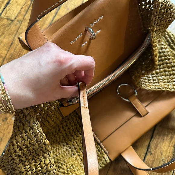 Proenza Schouler White Label Raffia Tote - Picture 13 of 16